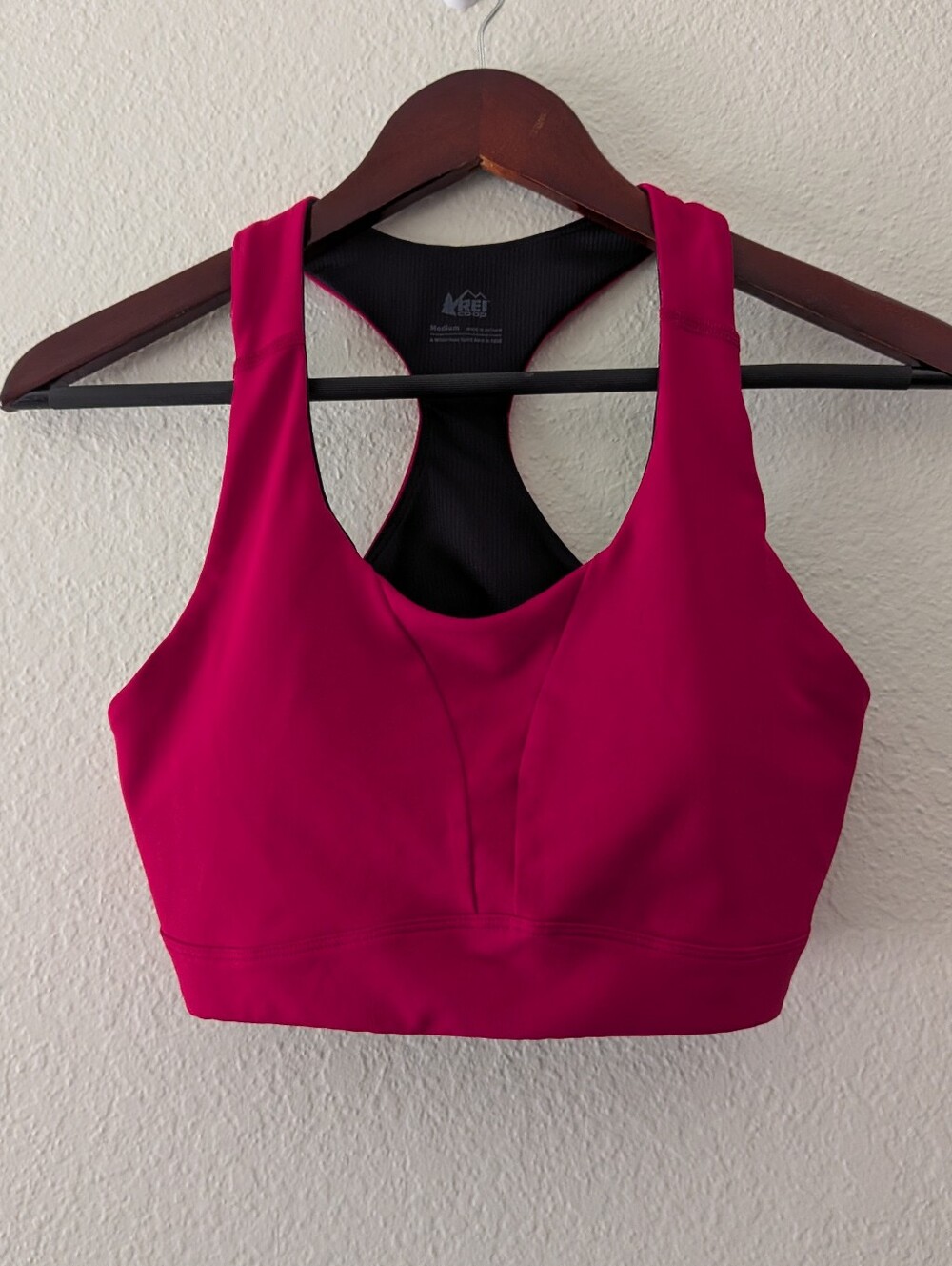REI Co-op Active Pursuits Sports Bra In Pink Fuchsia Size M